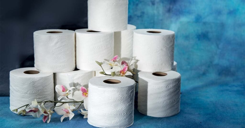 Unbleached toilet paper