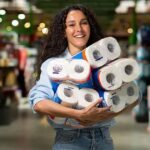 Unbleached toilet paper